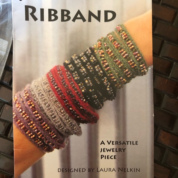 2 DIY complete Beaded Waves Cuff Bracelet Kits by Nelkin Designs.Moonless/Silver - Picture 2 of 9